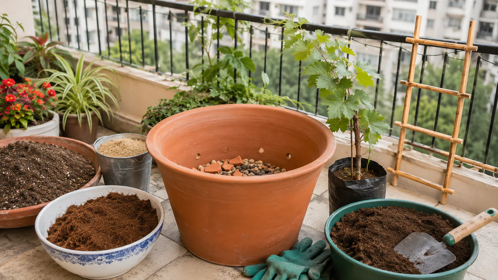 Preparing the Pot
